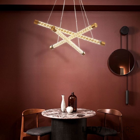 Loft Industry Modern - Diamond Rope Chandelier